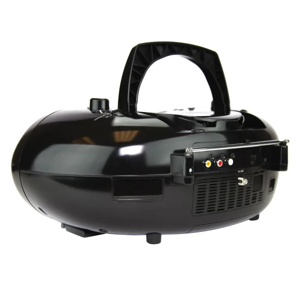 Emerson® Bluetooth® 720p DVD/CD/Radio/TV Boom Box with 7-In. Screen and Remote, Black, EDL-2870HBK