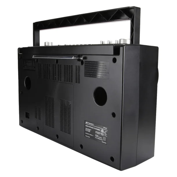 Emerson® Bluetooth® CD/Radio Retro Boom Box, Black, EPB-3004