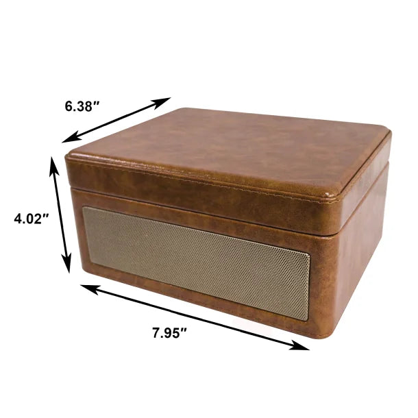 Proscan® Portable Suitcase-Style Bluetooth® CD Player (Brown)