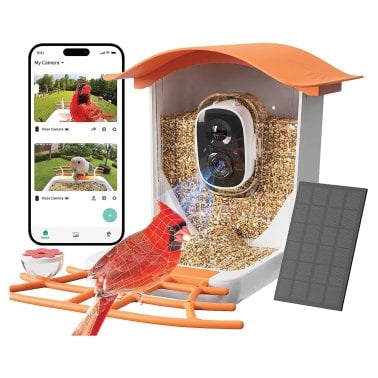 PerchMe™ Smart Bird Feeder with Camera (Mango Tango Awning)