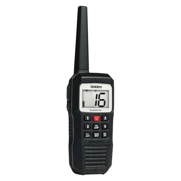 Uniden® ATLANTIS 155 Floating Handheld 2-Way VHF Marine Radio