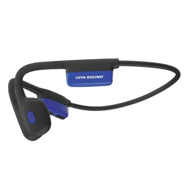 OPN Sound® Mezzo+ Bluetooth® Bone-Conduction Neckband Sports Headphones with Microphone, Black and Blue