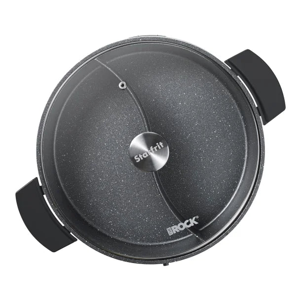 Starfrit® 1,500-Watt 5.3-Qt. XL Dual-Sided Hot Pot, Red