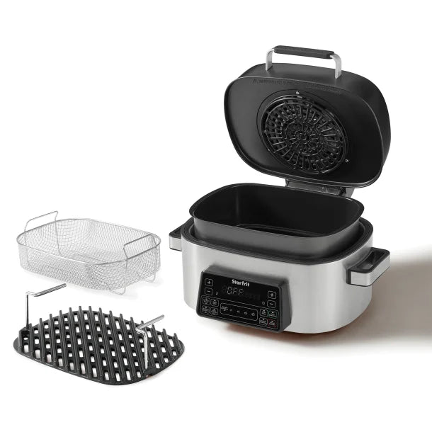 Starfrit® 1,660-Watt 6.3-Qt. 7-in-1 Indoor Air Fryer and Grill