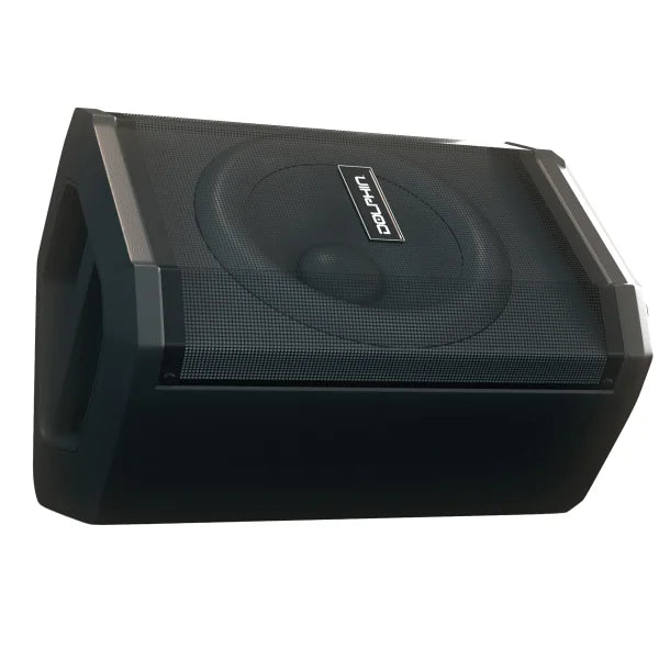 Dolphin® Audio SP-880RBT Rechargeable 8-In. Portable Bluetooth® Party Speaker® with Tilt Function, LED Light Ring, Wireless Microphone, and Remote