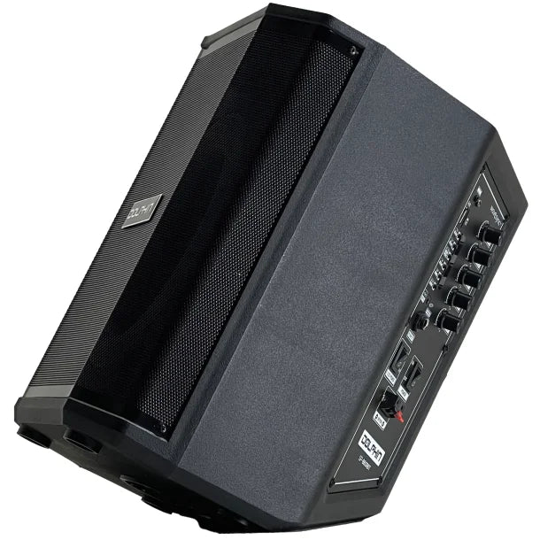 Dolphin® Audio SP-880RBT Rechargeable 8-In. Portable Bluetooth® Party Speaker® with Tilt Function, LED Light Ring, Wireless Microphone, and Remote