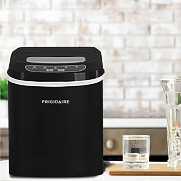 Frigidaire® 200-Watt Portable Compact Ice Maker, 26 Lbs. per Day (Black)