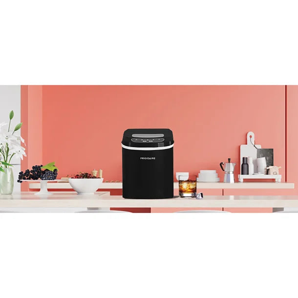 Frigidaire® 200-Watt Portable Compact Ice Maker, 26 Lbs. per Day (Black)