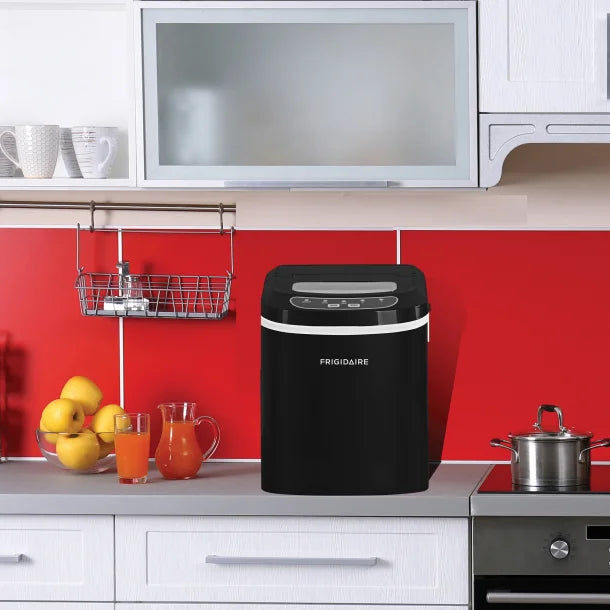 Frigidaire® 200-Watt Portable Compact Ice Maker, 26 Lbs. per Day (Black)