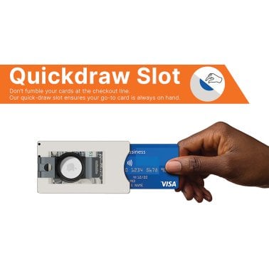 Shuffle® Card Wallet 1.0 (Raw Titanium)