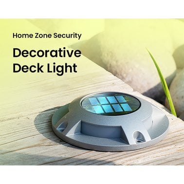 Home Zone Security® 12-Pack Outdoor Solar Deck Light, Black, 20 Lumens