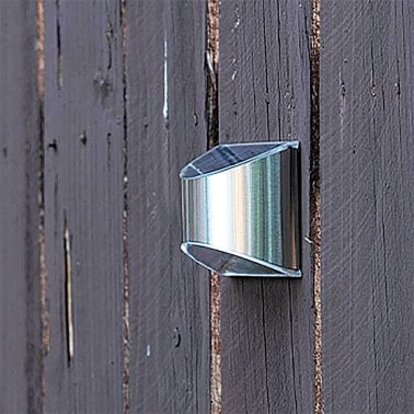 Home Zone Security® 4-Pack Decorative Outdoor Solar Lights for Wall, Fence Post, or Step