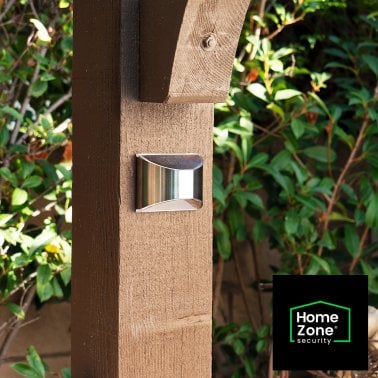 Home Zone Security® 4-Pack Decorative Outdoor Solar Lights for Wall, Fence Post, or Step