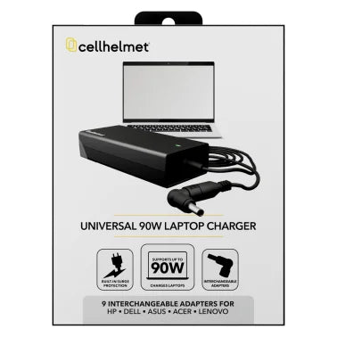 cellhelmet® 90-Watt Universal Laptop Charger with 6 Adapters