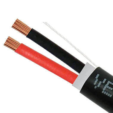 Vertical Cable V-Sound 16-AWG Audio Cable with UV-Rated Jacket for Direct Burial, 2 Conductor, 65 Strand, 500-Ft. Pull Box, Black