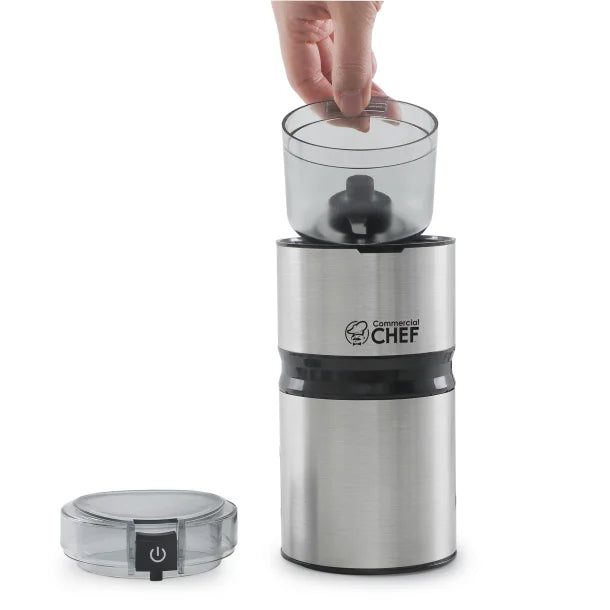 Commercial Chef 2.1-Oz. Electric Stainless Steel Coffee Grinder