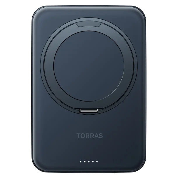 TORRAS® 5,000-mAh Ostand Wireless Power Bank (Black)