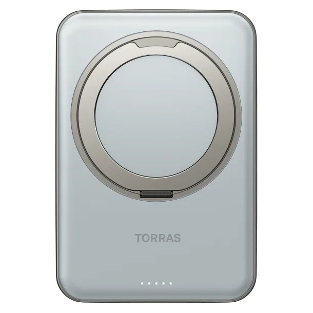 TORRAS® 5,000-mAh Ostand Wireless Power Bank (Titanium Gray)