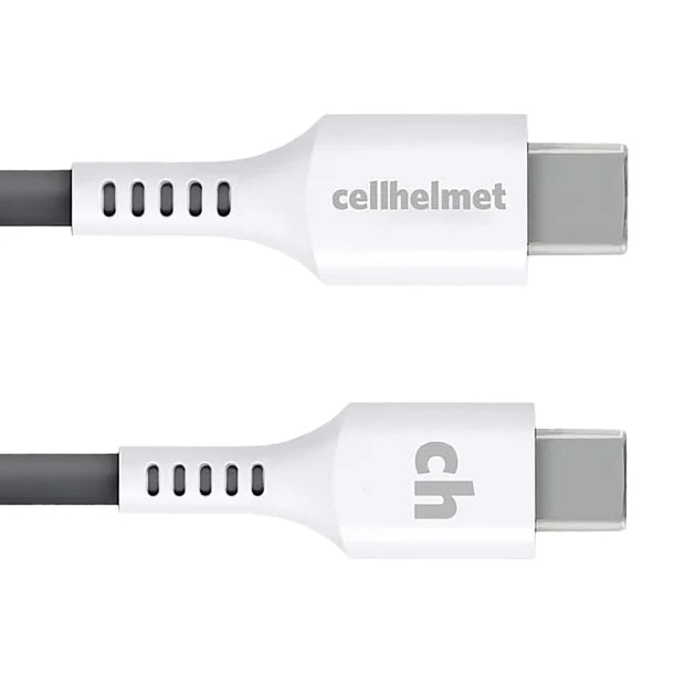 cellhelmet® 30-Watt PD Car Charger with 3-Ft. Round USB-C® to USB-C® Cable