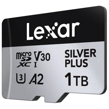 Lexar® Professional SILVER PLUS Series microSDXC™ UHS-I Card with SD™ Adapter (1 TB)