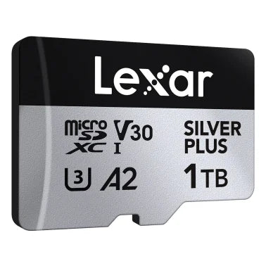 Lexar® Professional SILVER PLUS Series microSDXC™ UHS-I Card with SD™ Adapter (1 TB)