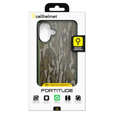 cellhelmet® Fortitude® Series Case (iPhone® 16 Plus; Mossy Oak Bottom Lands)