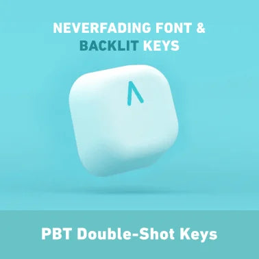 Azio IZO Bluetooth® and USB Mechanical Computer Keyboard with Red Switches (Mint Daisy)