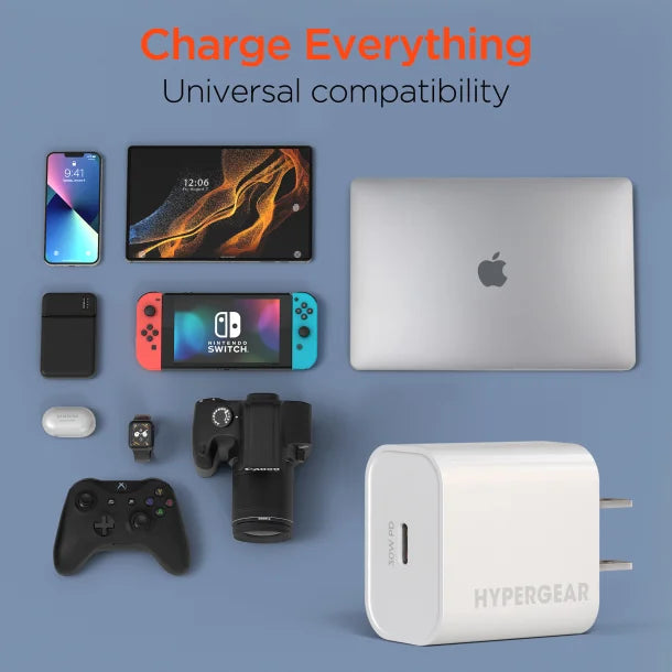 HyperGear® 30-Watt USB-C® Power Delivery Wall Charger with PPS