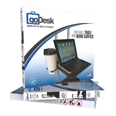 goDesk® Attachable Luggage Desk Stand