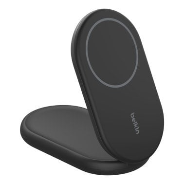 Belkin® BoostCharge Magnetic Foldable Wireless Charging Stand with 15-Watt Qi2 (Black)