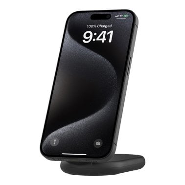 Belkin® BoostCharge Magnetic Foldable Wireless Charging Stand with 15-Watt Qi2 (Black)