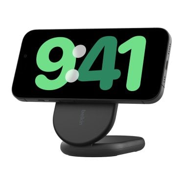 Belkin® BoostCharge Magnetic Foldable Wireless Charging Stand with 15-Watt Qi2 (Black)