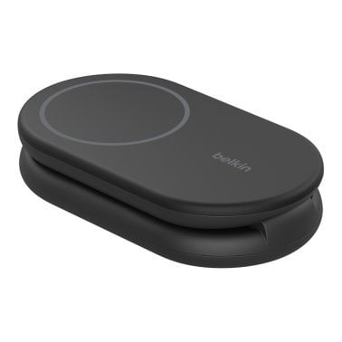 Belkin® BoostCharge Magnetic Foldable Wireless Charging Stand with 15-Watt Qi2 (Black)