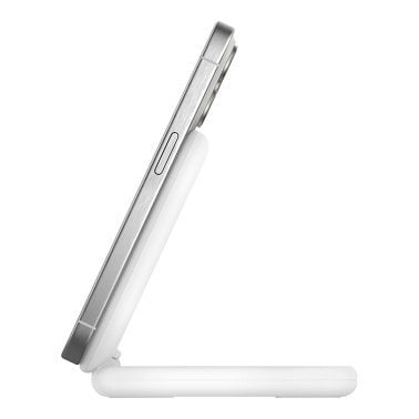 Belkin® BoostCharge Magnetic Foldable Wireless Charging Stand with 15-Watt Qi2 (White)