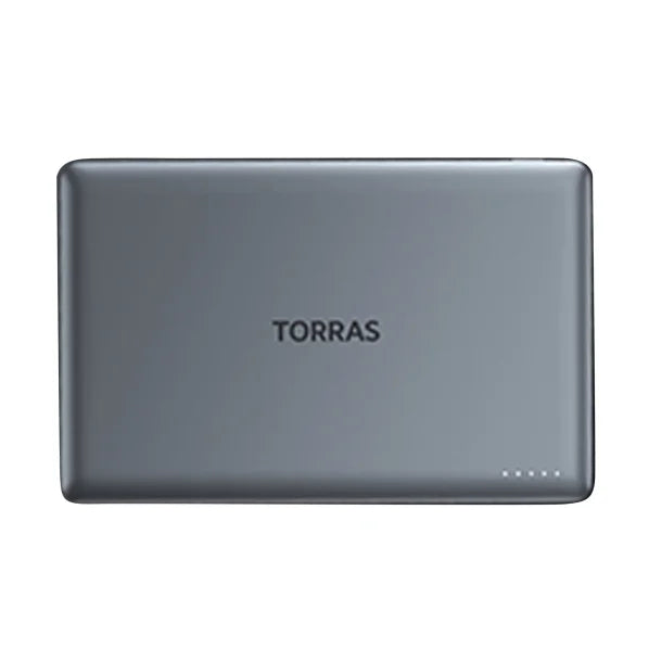 TORRAS® MiniMag 5,000-mAh Wireless Power Bank, Titanium Gray