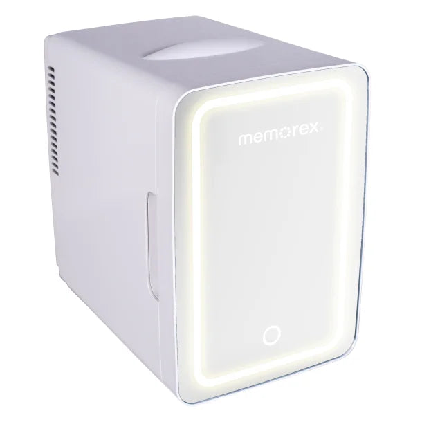 MEMOREX® 6.5-L 9-Can Beautylighted Mini Mirror Fridge
