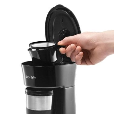 Starfrit® Single-Serve Drip Coffee Maker with Bonus Travel Mug