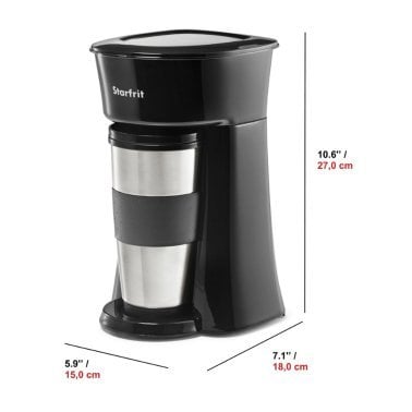 Starfrit® Single-Serve Drip Coffee Maker with Bonus Travel Mug