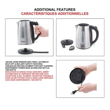 Starfrit® 1.8-Quart Stainless Steel Electric Kettle