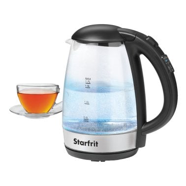 Starfrit® 1.7-Liter 1,500-Watt Glass Electric Kettle with Variable Temperature Control