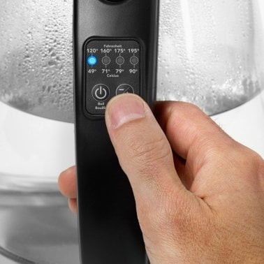 Starfrit® 1.7-Liter 1,500-Watt Glass Electric Kettle with Variable Temperature Control