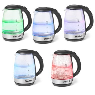Starfrit® 1.7-Liter 1,500-Watt Glass Electric Kettle with Variable Temperature Control