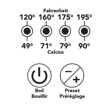 Starfrit® 1.7-Liter 1,500-Watt Glass Electric Kettle with Variable Temperature Control