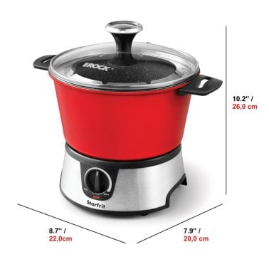 THE ROCK™ by Starfrit® 3.2-Quart Electric Fondue Set