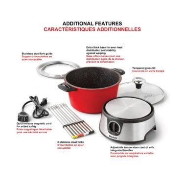 THE ROCK™ by Starfrit® 3.2-Quart Electric Fondue Set