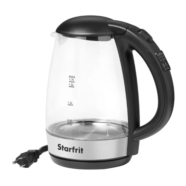 Starfrit® 1.7-Liter 1,500-Watt Glass Electric Kettle with Variable Temperature Control