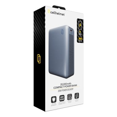 cellhelmet® 20,000-mAh Portable USB-C® and USB-A Power Bank with 22.5-Watt Charging, PP-224