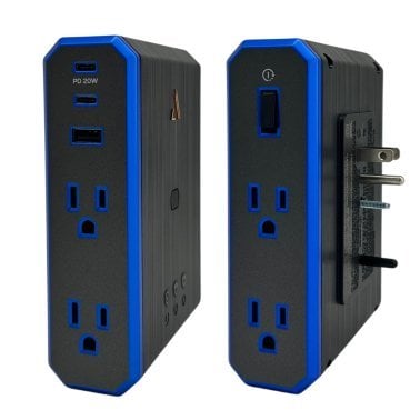 Austere® V Series Power Wall Charger and 3,000-Joules Surge Protector, 4 AC Outlets and 3 OmniPort USB+PD Ports, 5S-PS4-US1