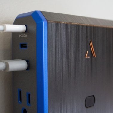 Austere® V Series Power Wall Charger and 3,000-Joules Surge Protector, 4 AC Outlets and 3 OmniPort USB+PD Ports, 5S-PS4-US1