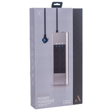 Austere® V Series Power 3,000-Joules Surge Protector Power Strip and USB Charger, 8 AC Outlets and 5 OmniPort USB Ports, 6-Ft. Cord, 5S-PS8-US1